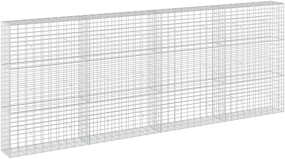 Gabionas su 5 mm Viela ir 5x10 cm Tinkleliu 400x30x150 cm