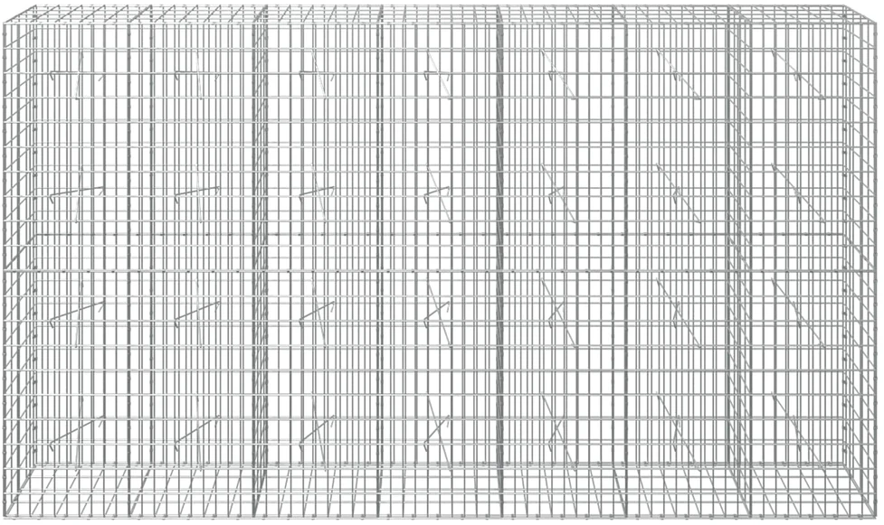 Gabionas su 5 mm Viela ir 5x10 cm Tinkleliu 350x20x200 cm