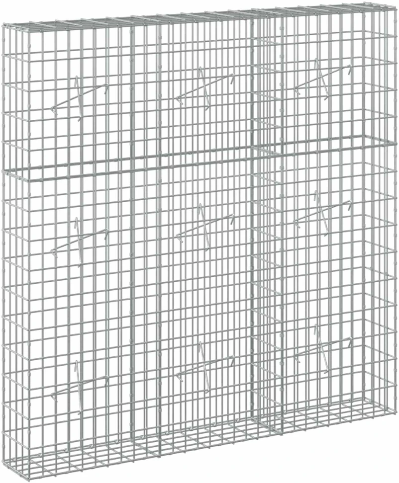Gabionas su 5 mm Viela ir 5x10 cm Tinkleliu 150x20x150 cm