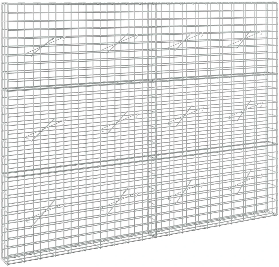 Gabionas su 5 mm Viela ir 5x10 cm Tinkleliu 200x10x150 cm