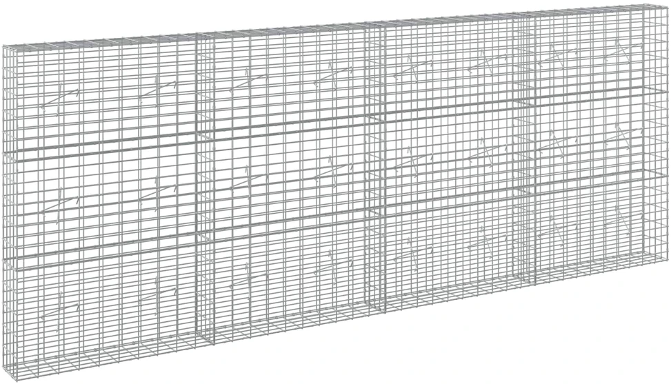 Gabionas su 5 mm viela ir 5x10 cm tinkleliu 400x20x150 cm