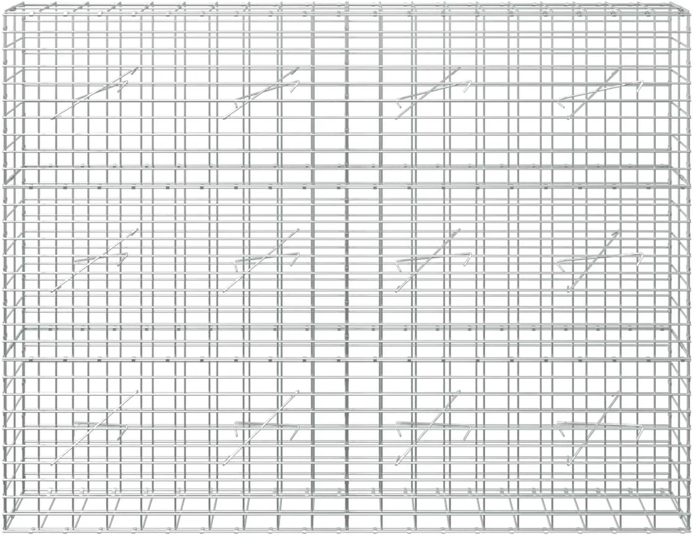 Gabionas su 5 mm Viela ir 5x10 cm Tinkleliu 200x10x150 cm