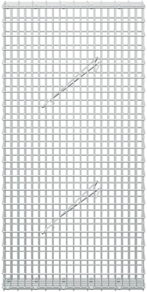 Gabionas su 5 mm viela ir 5x2,5 cm tinkleliu 50x10x100 cm