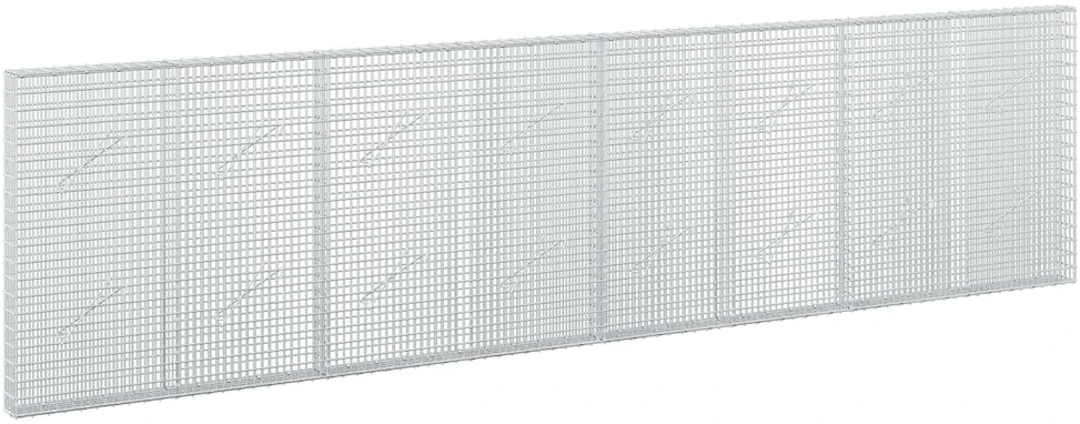 Gabionas su 5 mm viela ir 5x2,5 cm tinkleliu 400x10x100 cm