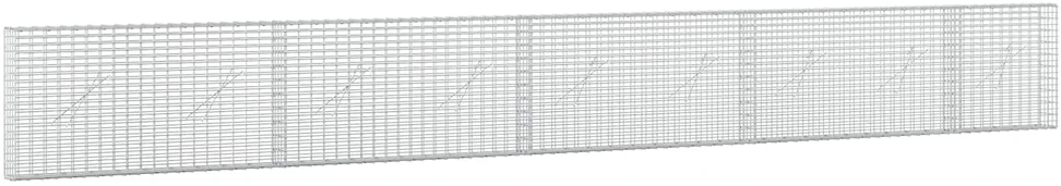 Gabionas su 5 mm viela ir 5x2,5 cm tinkleliu 450x10x50 cm
