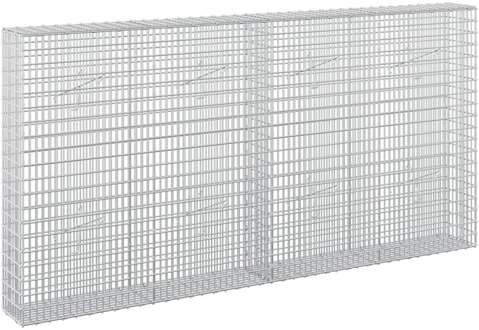 Gabionas su 5 mm viela ir 5x2,5 cm tinkleliu 200x20x100 cm