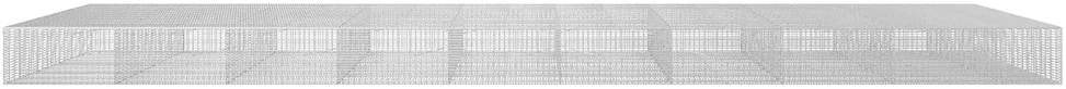 Gabionas su 5 mm viela ir 5x2,5 cm tinkleliu 950x100x50 cm