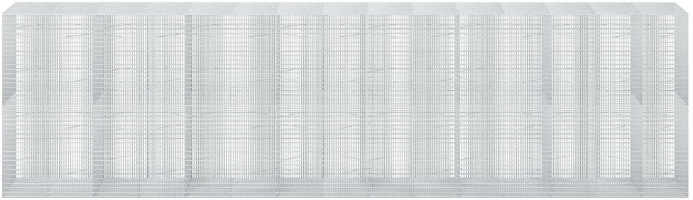 Gabionas su 5 mm viela ir 5x2,5 cm tinkleliu 750x100x200 cm