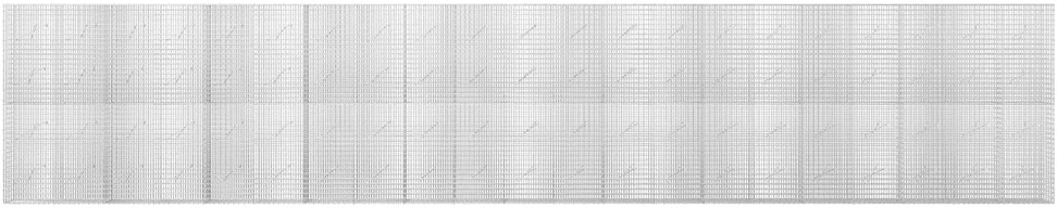 Gabionas su 5 mm viela ir 5x2,5 cm tinkleliu 1050x10x200 cm