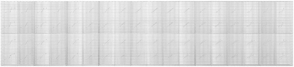 Gabionas su 5 mm viela ir 5x2,5 cm tinkleliu 900x10x200 cm