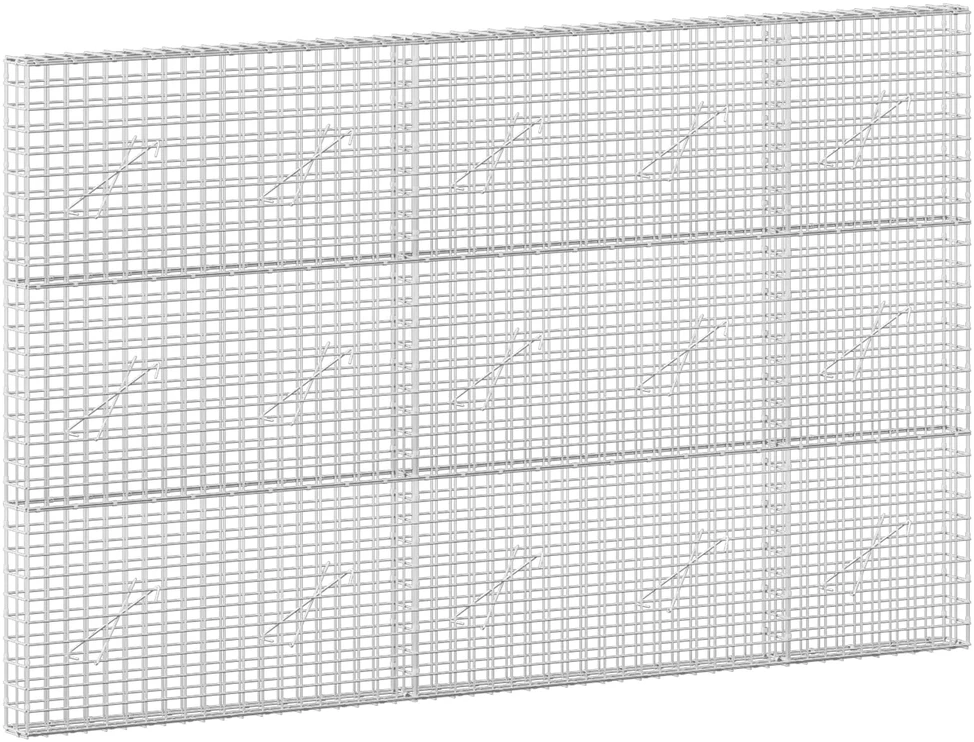 Gabionas su 5 mm viela ir 5x5 cm tinkleliu 250x10x150 cm