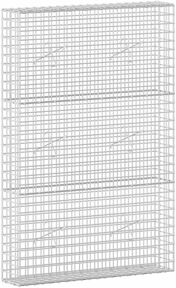 Gabionas su 5 mm viela ir 5x5 cm tinkleliu 100x20x150 cm