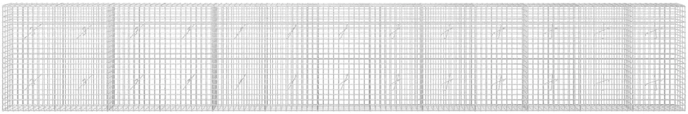 Gabionas su 5 mm viela ir 5x5 cm tinkleliu 650x20x100 cm