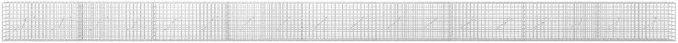 Gabionas su 5 mm viela ir 5x5 cm tinkleliu 900x10x50 cm