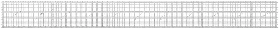Gabionas su 5 mm viela ir 5x5 cm tinkleliu 550x10x50 cm