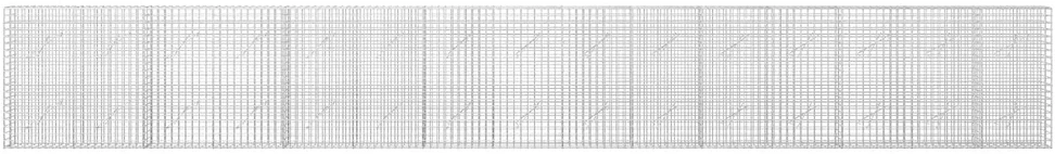Gabionas su 5 mm viela ir 5x5 cm tinkleliu 750x10x100 cm