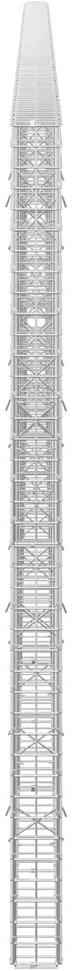 Gabionas su 5 mm viela ir 5x5 cm tinkleliu 600x10x200 cm