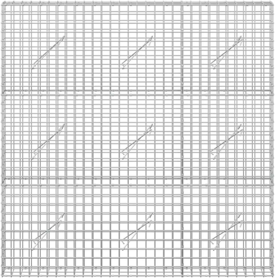 Gabionas su 5 mm viela ir 5x5 cm tinkleliu 150x10x150 cm