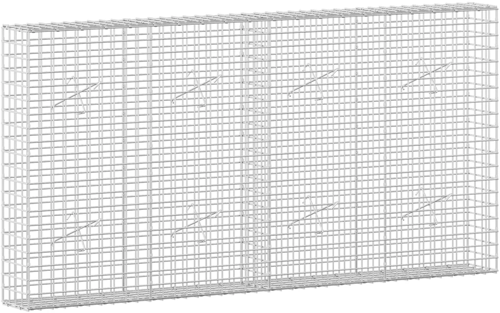 Gabionas su 5 mm viela ir 5x5 cm tinkleliu 200x20x100 cm