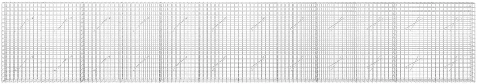 Gabionas su 5 mm viela ir 5x5 cm tinkleliu 600x10x100 cm