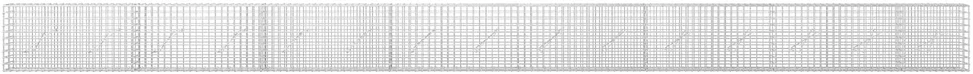 Gabionas su 5 mm viela ir 5x5 cm tinkleliu 750x10x50 cm