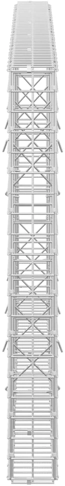 Gabionas su 5 mm viela ir 5x5 cm tinkleliu 250x10x100 cm