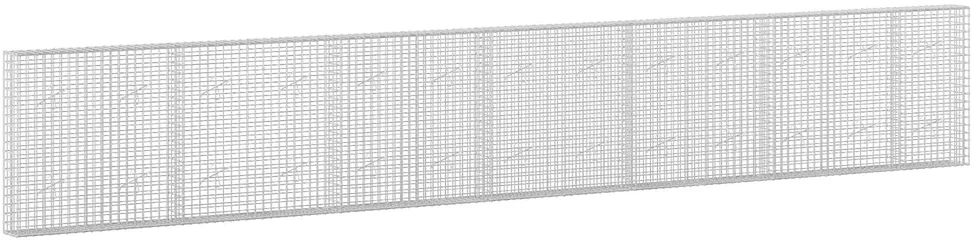 Gabionas su 5 mm viela ir 5x5 cm tinkleliu 650x20x100 cm