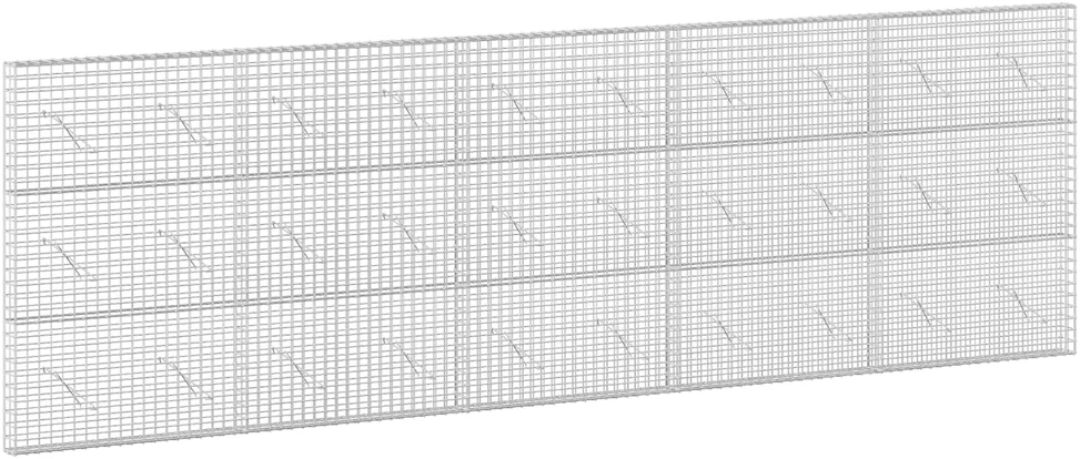 Gabionas su 5 mm viela ir 5x5 cm tinkleliu 500x10x150 cm