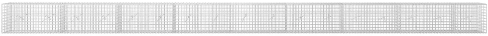 Gabionas su 5 mm viela ir 5x5 cm tinkleliu 850x20x50 cm