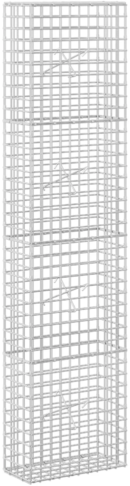 Gabionas su 5 mm viela ir 5x5 cm tinkleliu 50x20x200 cm