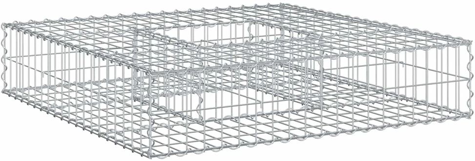 Gabioninė pakelta lova 100 x 100 x 20 cm Cinkuota plienas