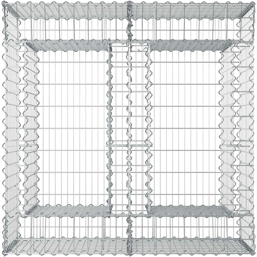 Gabioninė pakelta lova 100 x 100 x 60 cm Galvanizuotas plienas