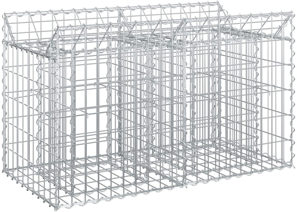 Gabioninė pakelta lova 100 x 50 x 60 cm Galvanizuotas plienas