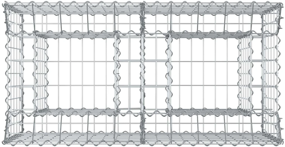 Gabioninė pakelta lova 100 x 50 x 60 cm Galvanizuotas plienas