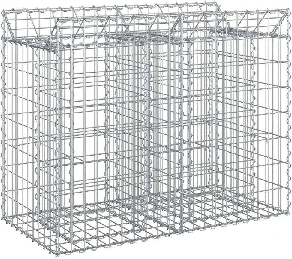 Gabioninė pakelta lova 100 x 50 x 80 cm Galvanizuotas plienas