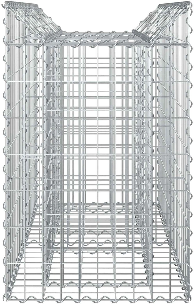 Gabioninė pakelta lova 100 x 50 x 80 cm Galvanizuotas plienas