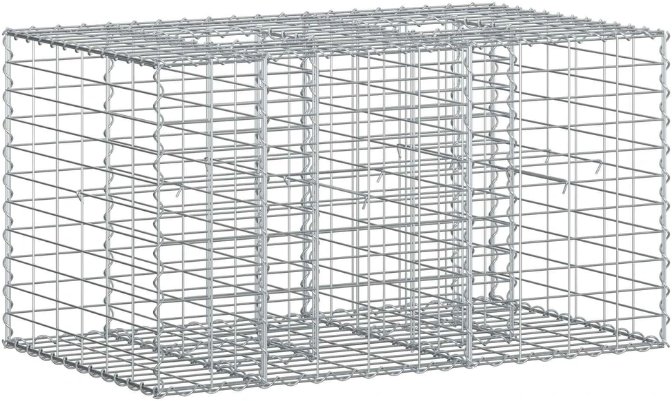 Gabioninė pakelta lova 100 x 60 x 55 cm Galvanizuotas plienas