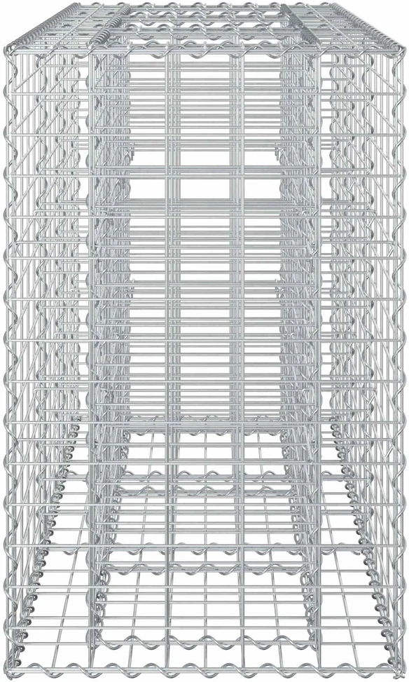 Gabioninė pakelta lova 130 x 50 x 80 cm Galvanizuotas plienas