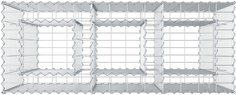 Gabioninė pakelta lova 130 x 50 x 80 cm Galvanizuotas plienas
