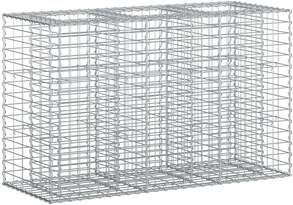 Gabioninė pakelta lova 130 x 50 x 80 cm Galvanizuotas plienas