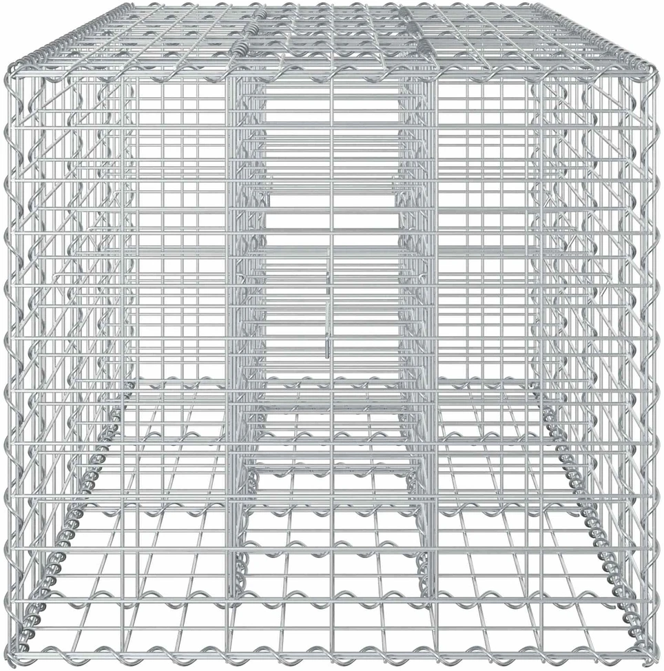 Gabioninė pakelta lova 140 x 60 x 55 cm Galvanizuotas plienas
