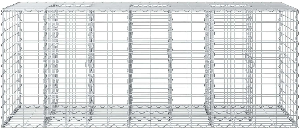 Gabioninė pakelta lova 140 x 60 x 55 cm Galvanizuotas plienas