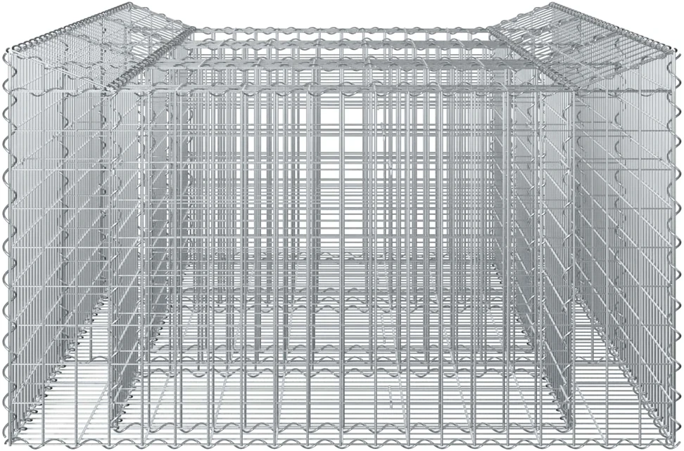 Gabioninė pakelta lova 150 x 100 x 60 cm Galvanizuotas plienas