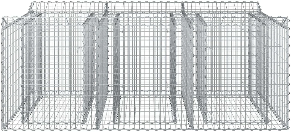 Gabioninė pakelta lova 150 x 100 x 60 cm Galvanizuotas plienas
