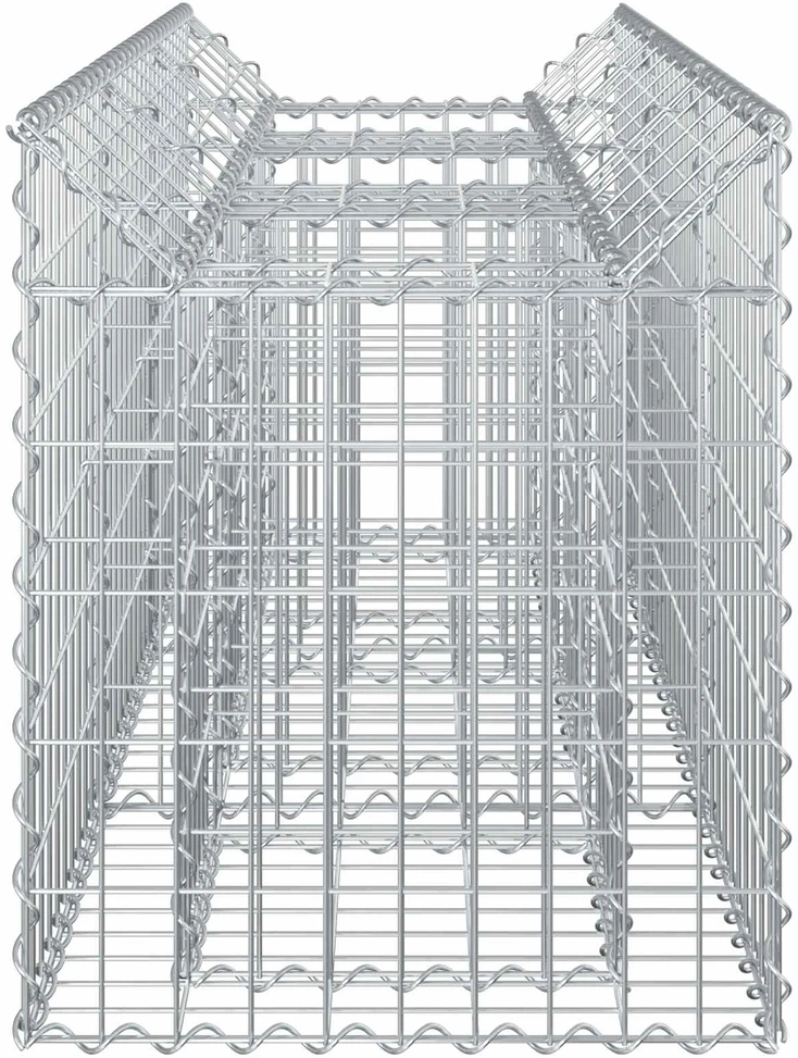 Gabioninė pakelta lova 150 x 50 x 60 cm Galvanizuotas plienas
