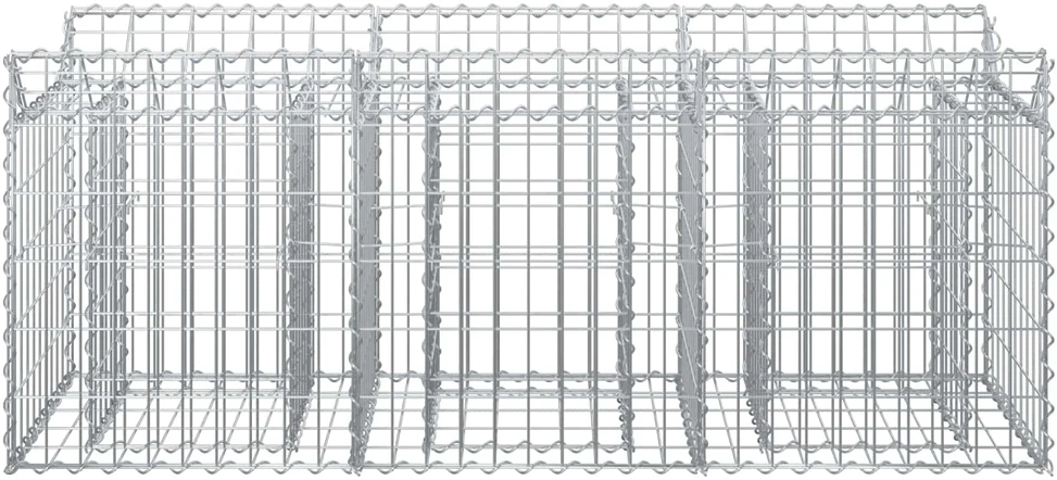 Gabioninė pakelta lova 150 x 50 x 60 cm Galvanizuotas plienas