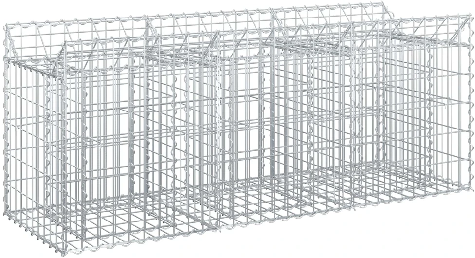 Gabioninė pakelta lova 150 x 50 x 60 cm Galvanizuotas plienas