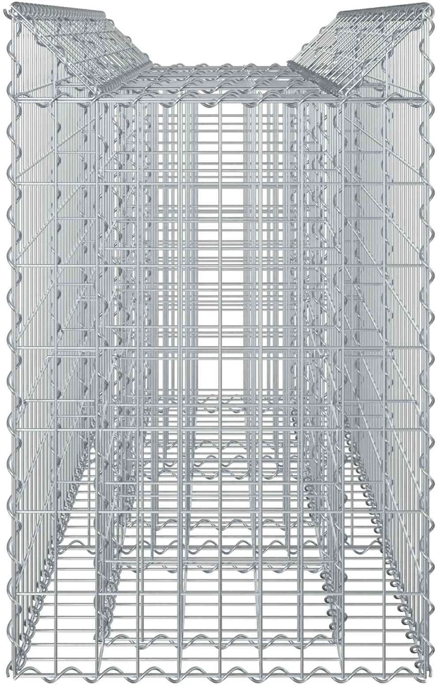 Gabioninė pakelta lova 150 x 50 x 80 cm Galvanizuotas plienas