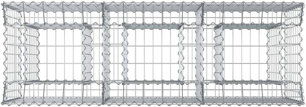 Gabioninė pakelta lova 150 x 50 x 80 cm Galvanizuotas plienas