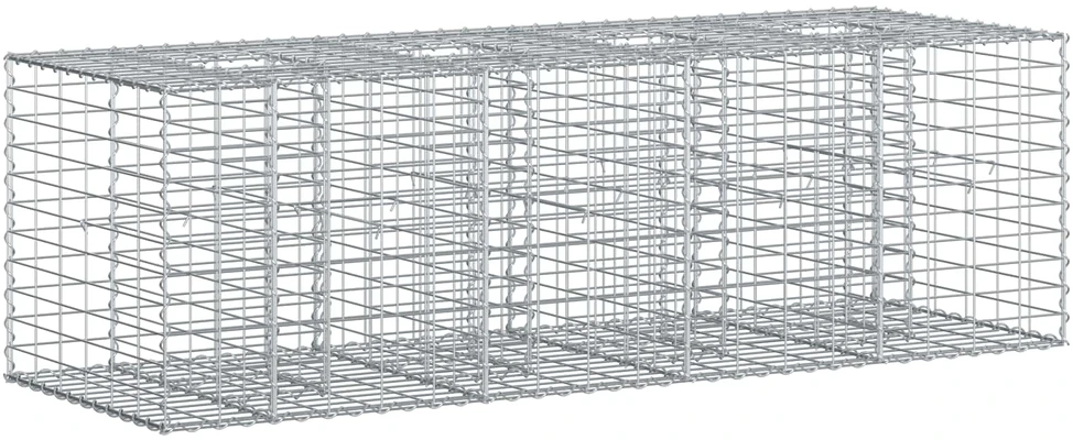 Gabioninė pakelta lova 180 x 60 x 55 cm Galvanizuotas plienas